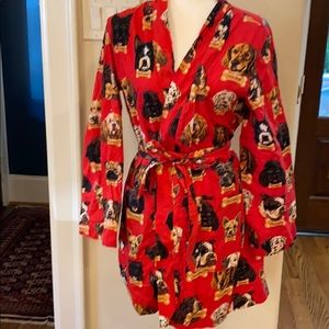 Nick & Nora Milkbone Dogs Bathrobe Size Small
